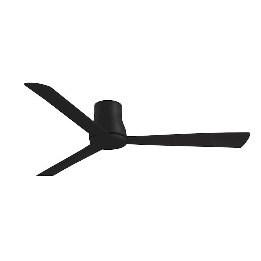 Minka Aire Simple Flush 60in Ceiling Fan | Modern Coal Finish with 3 Coal Blades | Covered Patio & Indoor Living | 60 x 60 x 9 in | Model F874-CL