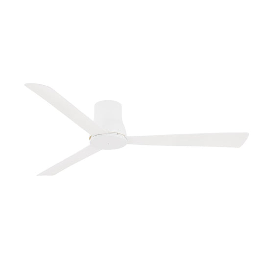 Minka Aire Simple Flush 60in Ceiling Fan | Flat White | Covered Patios & Large Rooms | 5325 CFM, Wet Rated | Model F874-WHF