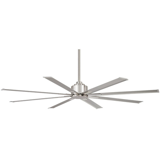 Minka Aire Xtreme H2O 65in Outdoor Ceiling Fan | Brushed Nickel Wet Finish | Covered Patio & Large Areas | 65 x 65 x 11 in | Model F886-65-BNW