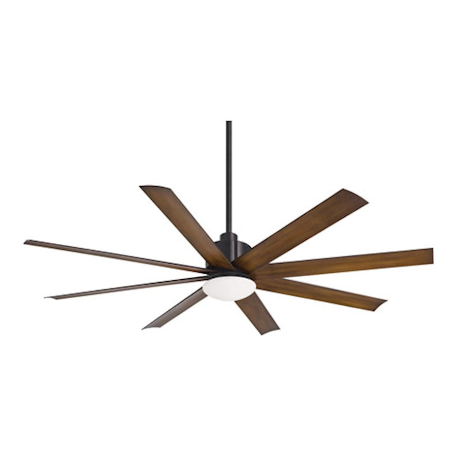 Minka Aire Slipstream 65in LED Ceiling Fan | Coal Contemporary | Living Room & Bedroom | 65 x 65 x 15 in | Model F888L-CL-DK