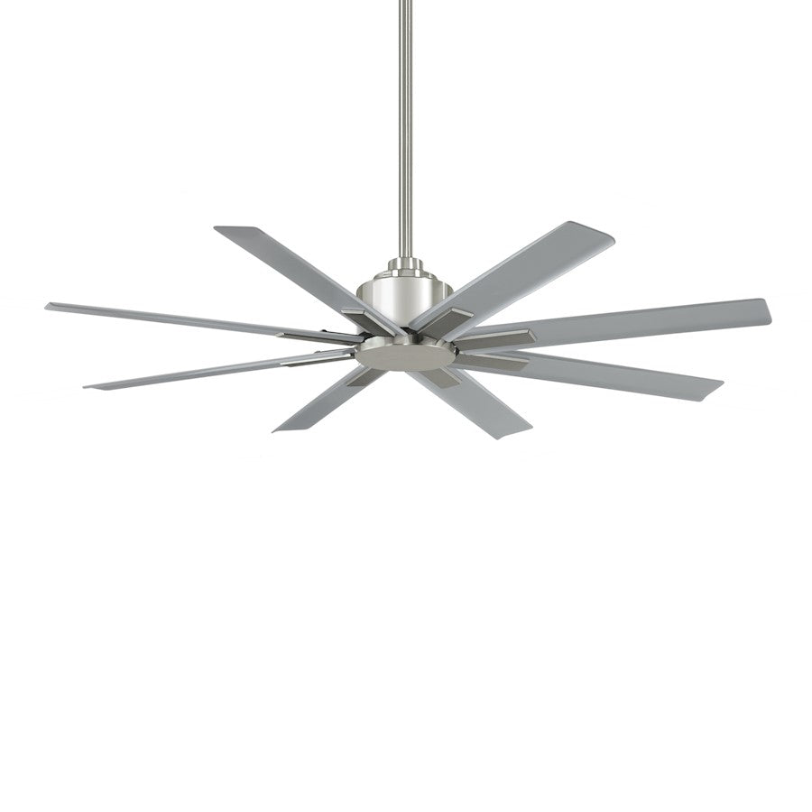 Minka Aire Xtreme H2O 52in Ceiling Fan | Modern Brushed Nickel Wet | Covered Patio & Outdoor Room | 52 x 52 x 13 in | Model F896-52-BNW