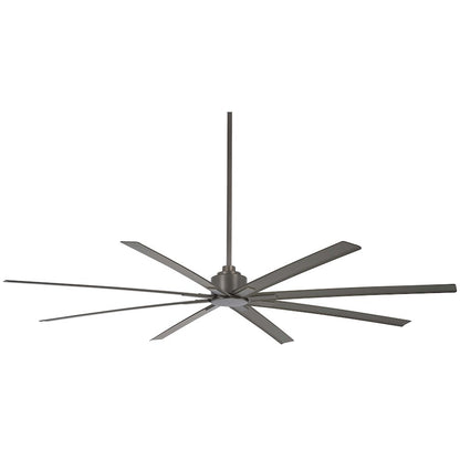 Minka Aire Xtreme H2O 84in Outdoor Ceiling Fan | Contemporary Silver and 8 Blades | Large Covered Patio & Indoor Spaces | Model F896-84-SI