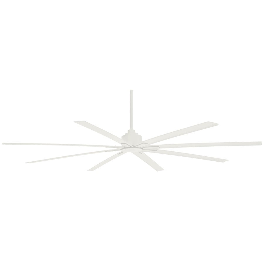 Minka Aire Xtreme H2O 84in Ceiling Fan | Flat White Transitional | Large Covered Patio & Warehouse | 84 x 84 x 14 in | Model F896-84-WHF