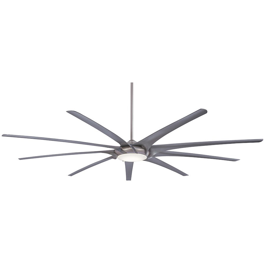 Minka Aire Ninety-Nine 99in LED Ceiling Fan | Transitional Brushed Nickel | Great Room & Commercial | 99 x 99 x 12 in | Model F899L-BN-SL