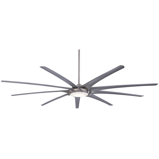 Minka Aire Ninety-Nine 99in LED Ceiling Fan | Transitional Brushed Nickel | Great Room & Commercial | 99 x 99 x 12 in | Model F899L-BN-SL