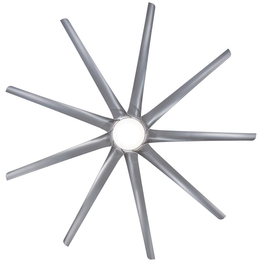 Minka Aire Ninety-Nine 99in LED Ceiling Fan | Transitional Brushed Nickel | Great Room & Commercial | 99 x 99 x 12 in | Model F899L-BN-SL