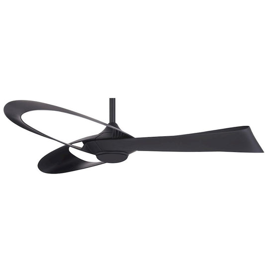 Minka Aire Bowie 52in Ceiling Fan | Transitional Coal 3-Blade | Living Room & Bedroom | 52 x 13.3 in, 6in Downrod | Model F933-CL