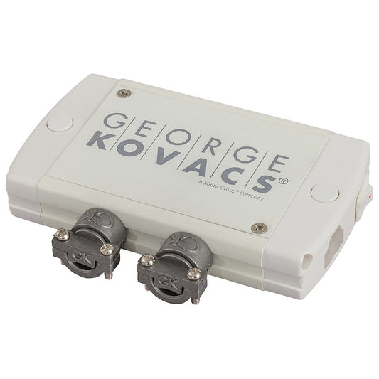 George Kovacs LED Under-Cabinet Junction Box | White Contemporary | Kitchen Cabinet Wiring Accessory | 4.75 x 2.63 x 0.88 in | Model GKUC-JB2-044