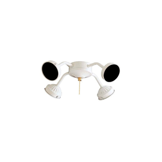 Minka Aire Universal 4-Light Candelabra Light Kit | Traditional White | Ceiling Fan Accessory | 12 x 12 x 3 in | Model K1-L-44