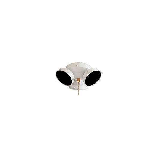 Minka Aire K33 6in 3-Light Candelabra Fan Light Kit | White Traditional | Living Room & Bedroom Ceiling Fan Light | Model K33-L-44