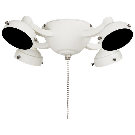 Minka Aire Universal 4-Light CFL Light Kit | White Finish | Ceiling Fan Light Kit | 12 x 12 x 3 in | Model K34-44