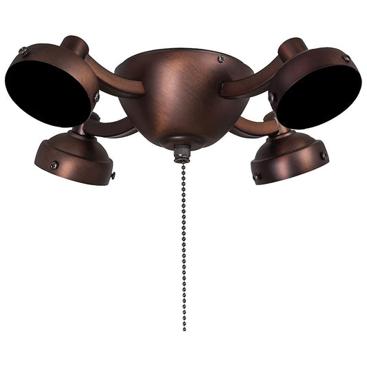 Minka Aire K34 12in 4-Light Ceiling Fan Light Kit | Traditional Dark Brushed Bronze | Living Room & Bedroom | 12 x 12 x 3 in | Model K34-DBB