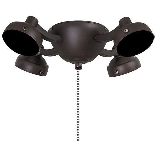 Minka Aire Universal 12in 4-Light CFL Light Kit | Traditional Oil Rubbed Bronze | Ceiling Fan Light Kit for Dry Locations | Model K34-ORB