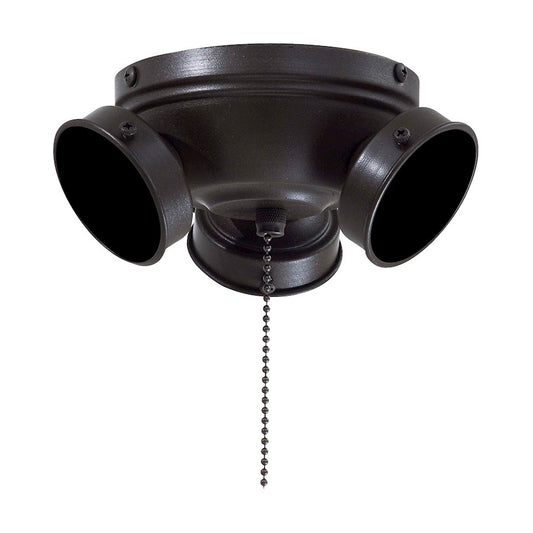 Minka Aire Universal 7in 3-Light CFL Fan Light Kit | Traditional Oil Rubbed Bronze Finish | Ceiling Fan Accessory | 7 x 7 x 4 in | Model K35-ORB