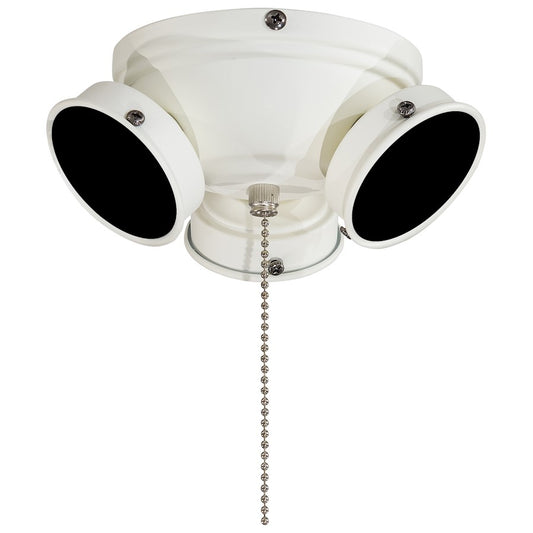 Minka Aire K35-SWH 3-Light Light Kit | Traditional Shell White Finish | Ceiling Fan Light Kit for Bedroom & Living Room | 7 x 7 x 4 in | Model K35-SWH