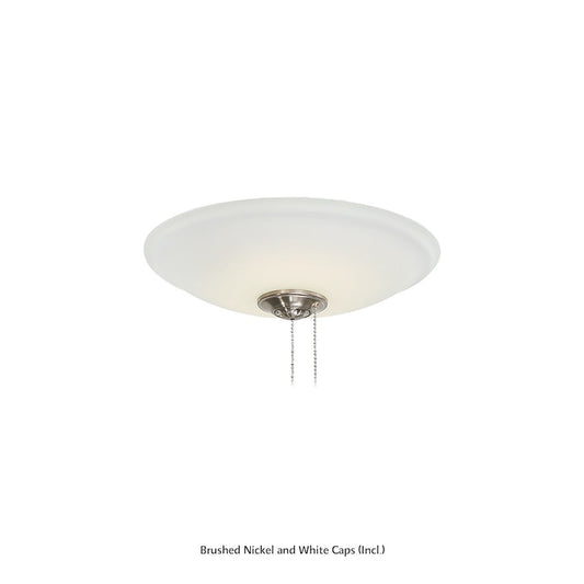 Minka Aire 115L Universal 13in LED Etched Glass Light Kit | White Traditional | Ceiling Fan Accessory | 13 x 13 x 4 in | Model K9115L
