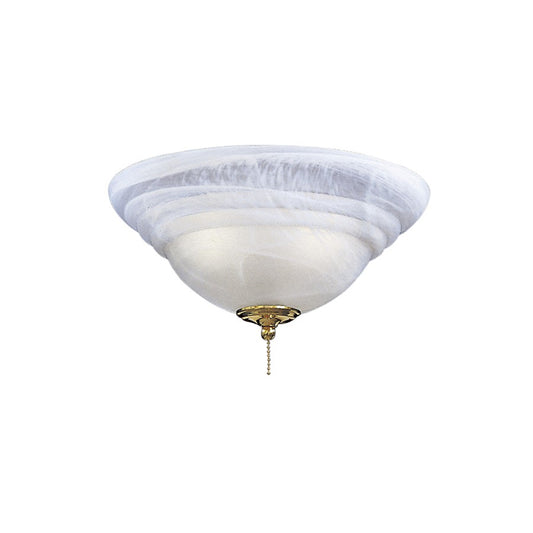 Minka Aire Universal 3-Light Light Kit | Traditional White Etched Swirl Glass | Ceiling Fan Light Kit | 13 x 13 x 6 in | Model K9369-L