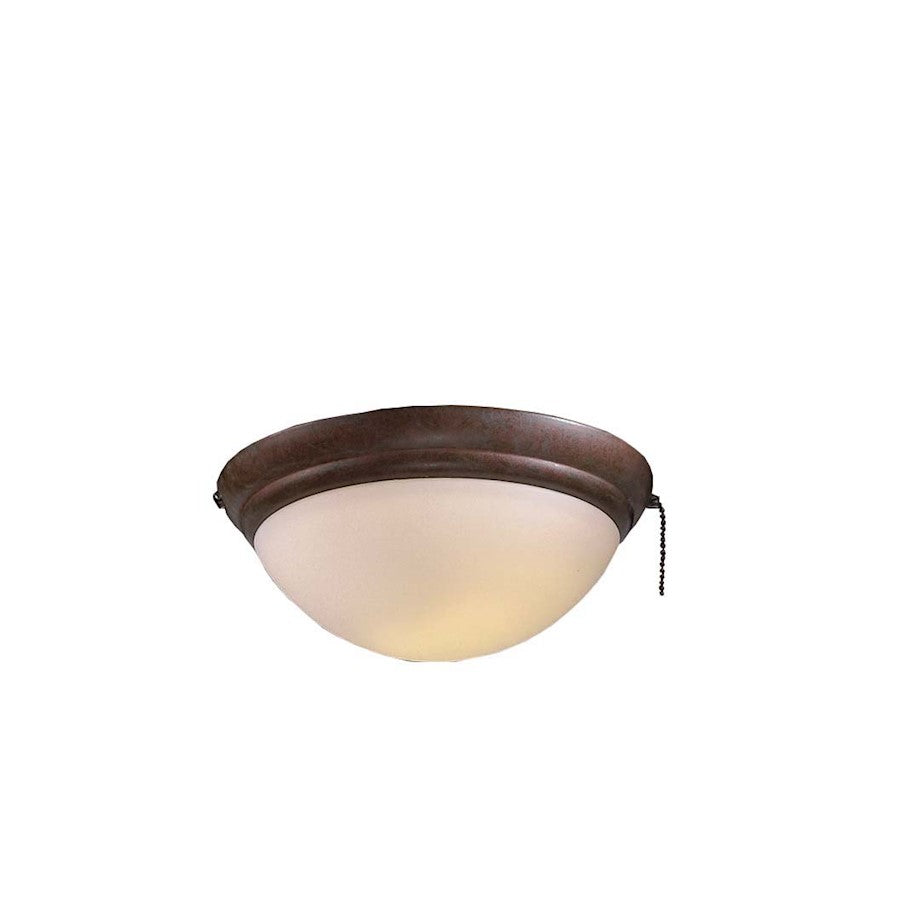 Minka Aire Universal 9.5in 1-Light Ceiling Fan Light Kit | Traditional Oil Rubbed Bronze and Opal Glass | Living Room & Bedroom | Model K9373-L-ORB