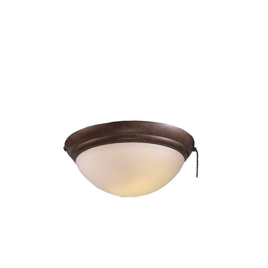Minka Aire Universal 9.5in 1-Light Ceiling Fan Light Kit | Traditional Oil Rubbed Bronze and Opal Glass | Living Room & Bedroom | Model K9373-L-ORB