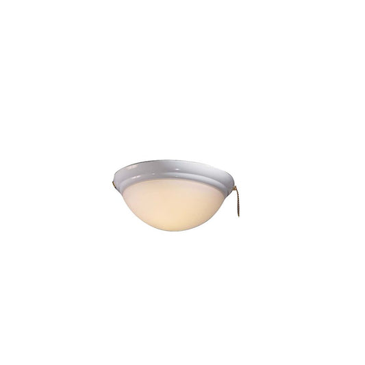 Minka Aire Universal 10.25in 1-Light Ceiling Fan Light Kit | Traditional White and Opal Glass | Living Room & Bedroom | Model K9374-L-WH