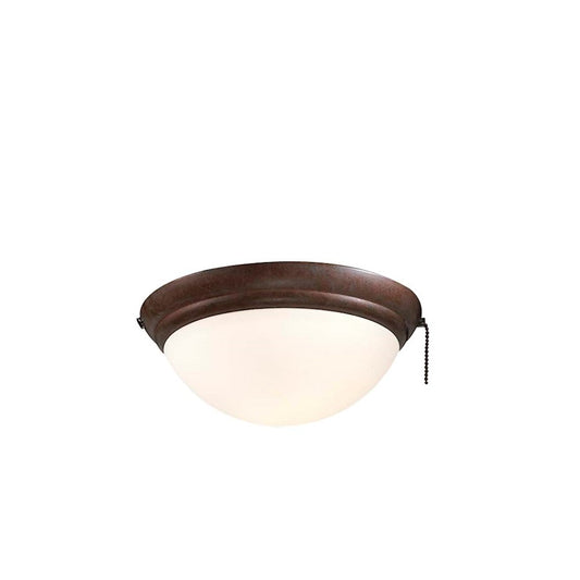 Minka Aire Universal 11in 1-Light Ceiling Fan Light Kit | Transitional Oil Rubbed Bronze and Opal Glass | Living Room & Bedroom | Model K9375-L-ORB