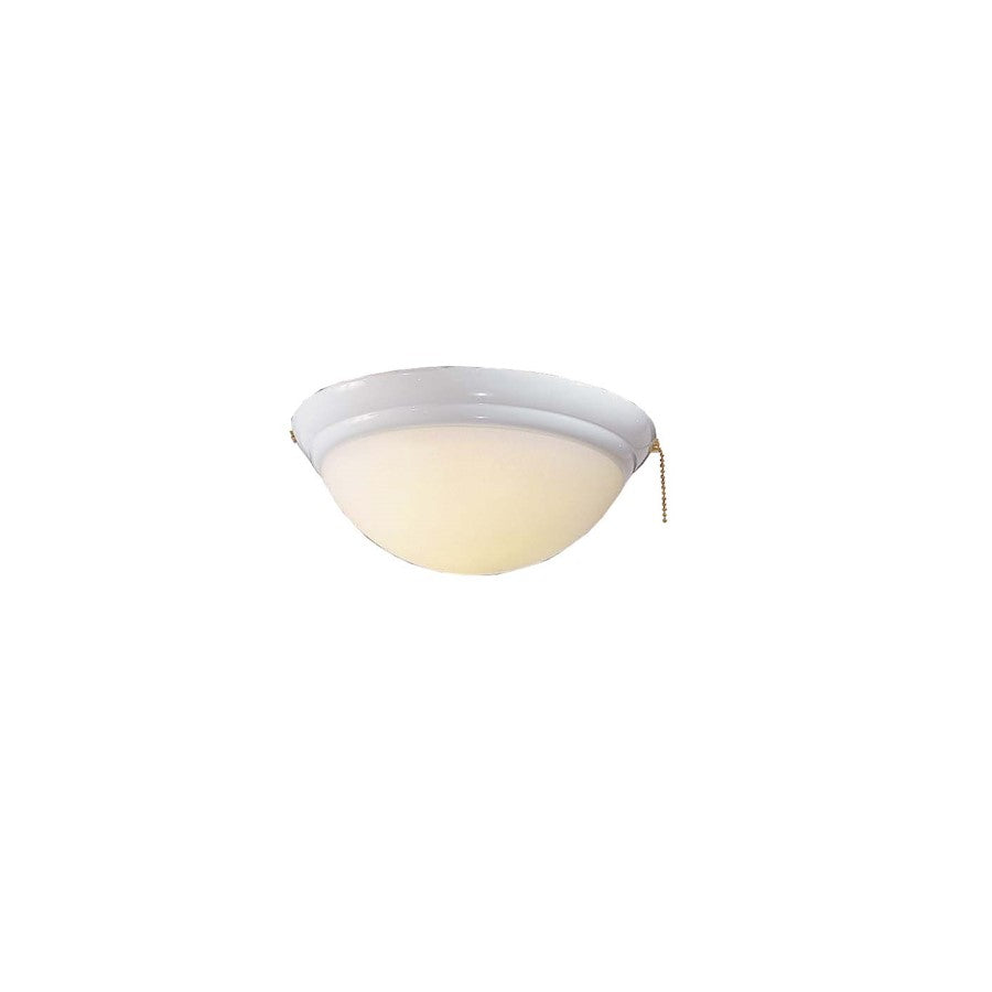 Minka Aire Universal 11in 1-Light Ceiling Fan Light Kit | Transitional White and Opal Glass | Living Room & Bedroom | Model K9375-L-WH