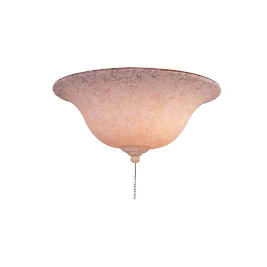 Minka Aire 3-Bulb Light Kit | Traditional White/Excavation Finish | Ceiling Fan Accessory | 16 x 16 x 7.5 in | Model K9376-2