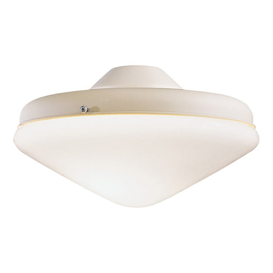 Minka Aire 10in 2-Light Ceiling Fan Light Kit | Traditional Bone White Opal Glass | Covered Patio & Bathroom | 10 x 10 x 5.5 in | Model K9401-L-BWH