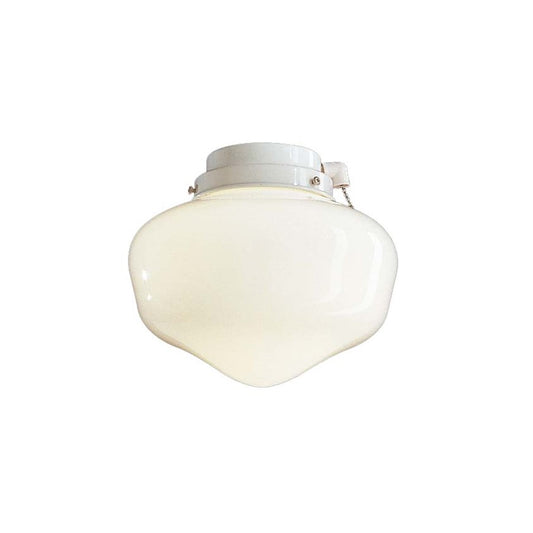 Minka Aire Universal 8in 1-Light Ceiling Fan Light Kit | Traditional White and Opal Glass | Covered Patio & Bathroom | Model K9402-L-44