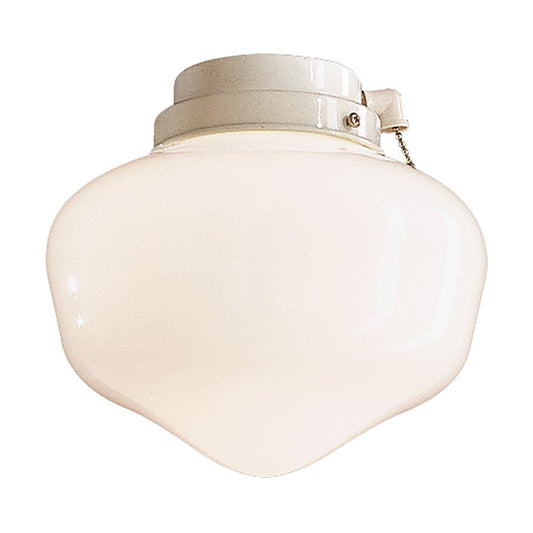 Minka Aire Universal 7 3/4in LED Light Kit | Traditional White | Ceiling Fan Accessory | 8 x 8 x 7 in, Wet Rated | Model K9402L-44