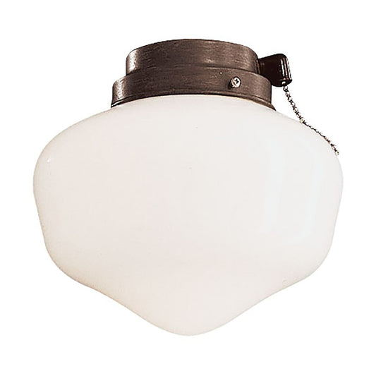 Minka Aire Universal 8in LED Ceiling Fan Light Kit | Traditional Oil Rubbed Bronze | Covered Patio & Bathroom | 8 x 8 x 6.9 in | Model K9402L-ORB