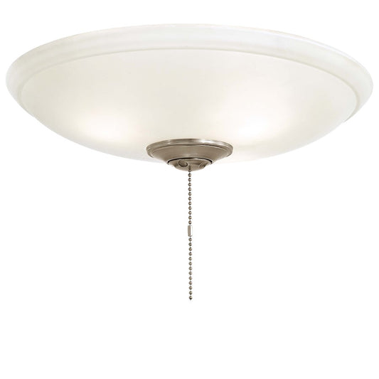 Minka Aire Universal 12in 3-Light Ceiling Fan Light Kit | White Frosted Glass | Living Room & Bedroom Fan Light | 12 x 12 x 2.5 in | Model K9515-1