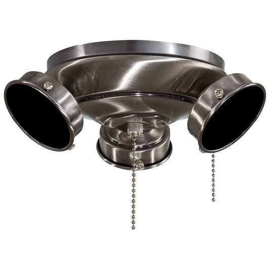 Minka Aire Timeless 8in 3-Light Ceiling Fan Light Kit | Traditional Pewter Finish | Living Room & Bedroom Fan Light | 8 x 8 x 3 in | Model K9614-PW