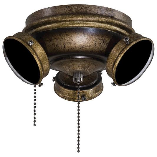 Minka Aire Classica 3-Light Light Kit | Traditional Patina Iron Finish | Ceiling Fan Light Kit for Living Room & Bedroom | Model K9659-PI