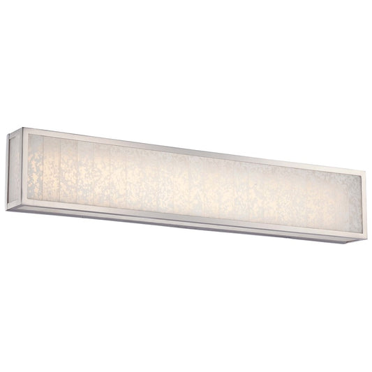 Metropolitan Lake Frost 32in 1-Light LED Bath Vanity | Polished Nickel and Frosted Glass | Bathroom Vanity | 32 x 3 x 6 in | Model N1744-613-L