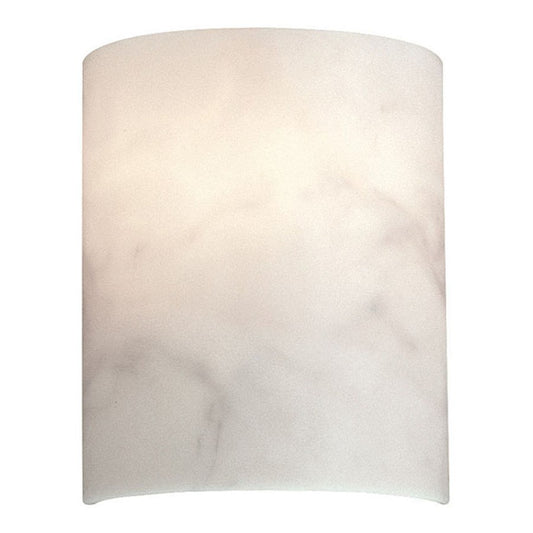 Metropolitan Lighting 1-Light 8.5in Wall Sconce | Traditional Alabaster Dust Glass | Entryway & Hallway Accent | 8 x 4 x 10 in | Model N2034