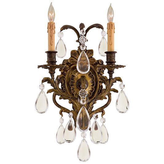 Metropolitan Lighting Metropolitan 2-Light Wall Sconce | Traditional Oxide Brass | Hallway & Bedroom Accent | 12 x 7 x 16 in | Model N2414