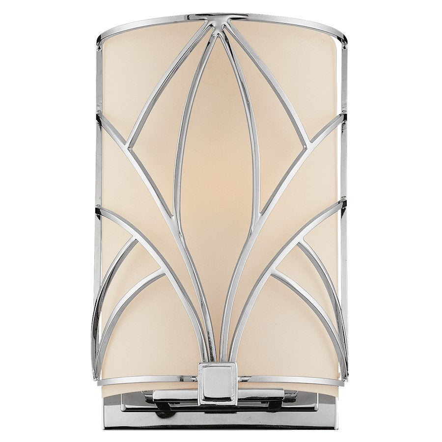 Metropolitan Lighting Storyboard 1-Light Wall Sconce | Contemporary Chrome | Bedroom & Hallway Accent Light | 6 x 4 x 10 in | Model N2921-1-77