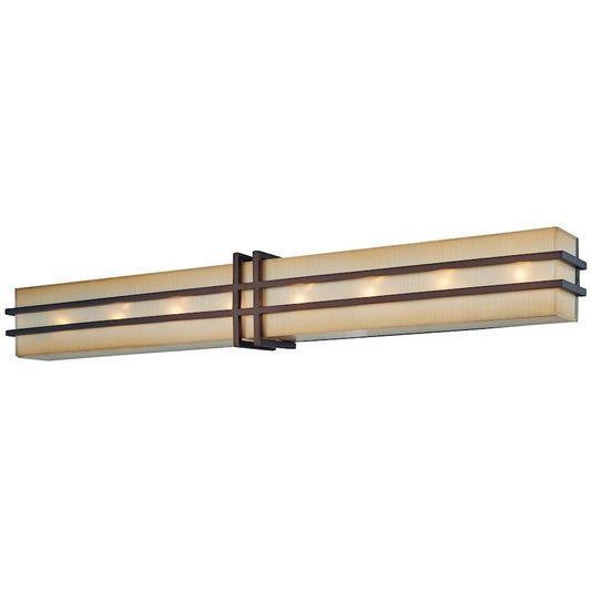 Metropolitan Lighting Underscore 37in 8-Light Bath Vanity Light | Transitional Cimmaron Bronze | Bathroom Vanity | 4 x 37 x 5 in | Model N2958-1-267B