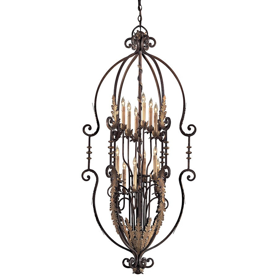 Metropolitan Lighting Armandari 30in 12-Light Chandelier | Traditional Armandari Finish | Dining Room & Grand Foyer | 30 x 64 in | Model N3644-362