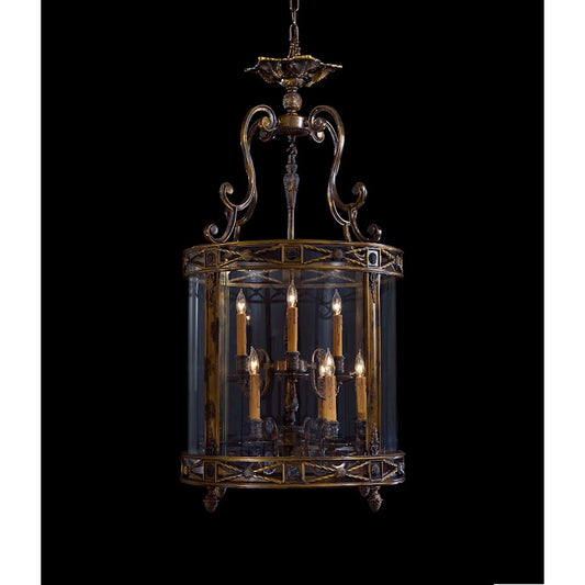 Metropolitan Lighting 22in 9-Light Foyer Pendant | Traditional Oxide Brass | Foyer & Stairwell | 22 x 46 in | Model N3906