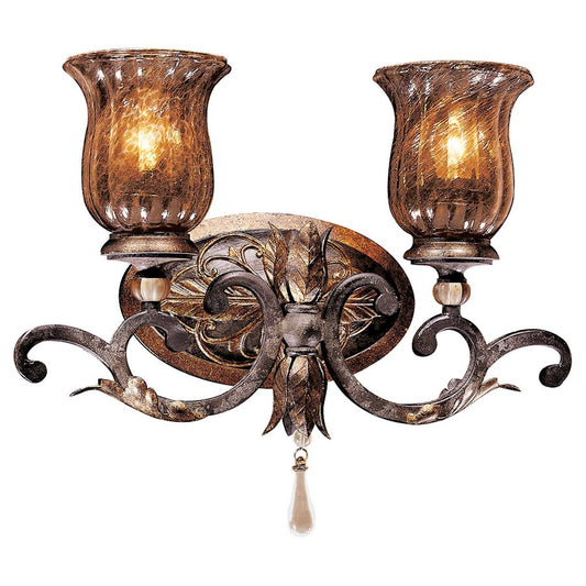 Metropolitan Lighting Sanguesa 2-Light Bath Vanity Light | Traditional Mediterranean Sanguesa Patina Finish | Bathroom Vanity & | Model N6072-194