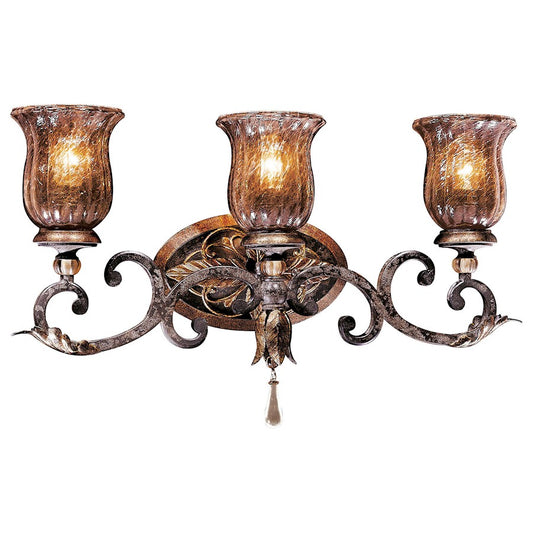 Metropolitan Lighting Sanguesa 3-Light Bath Vanity Light | Traditional Mediterranean Sanguesa Patina Finish | Bathroom Vanity & | Model N6073-194