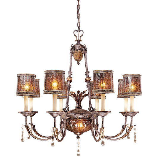 Metropolitan Lighting Sanguesa 36in 10-Light Chandelier | Traditional Sanguesa Patina | Living Room & Dining Room | 36 x 36 in | Model N6078-194