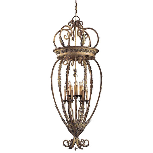 Metropolitan Lighting Padova 28in 12-Light Chandelier | Traditional Padova Finish | Living Room & Dining Room | 28 x 72 in | Model N6220-363