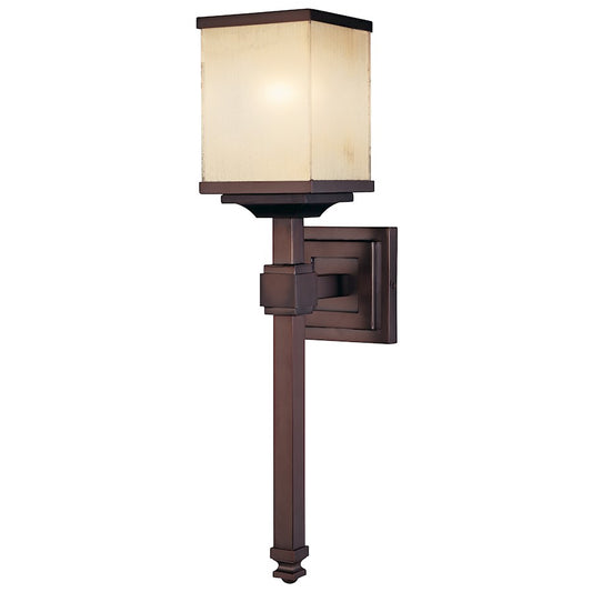 Metropolitan Lighting Underscore 1-Light Wall Sconce | Transitional Cimmaron Bronze | Hallway & Bedroom Accent | 5 x 8 x 23 in | Model N6961-1-267B