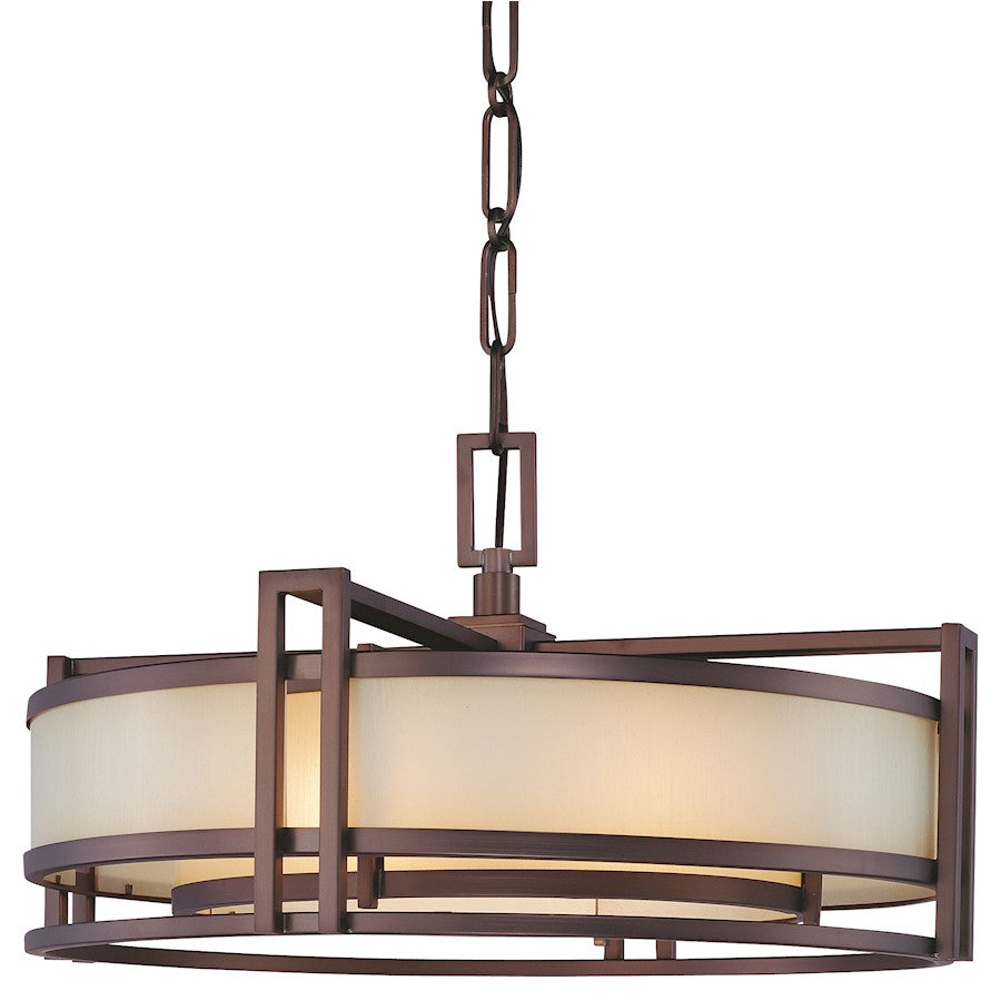 Metropolitan Lighting Underscore 24in 3-Light Pendant | Transitional Cimmaron Bronze | Kitchen Island & Dining Room | Model N6963-1-267B