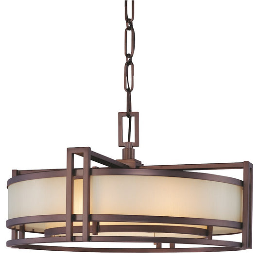 Metropolitan Lighting Underscore 24in 3-Light Pendant | Transitional Cimmaron Bronze | Kitchen Island & Dining Room | Model N6963-1-267B