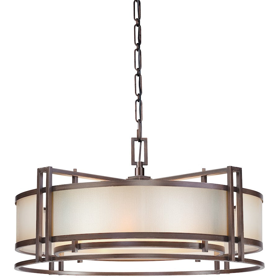 Metropolitan Lighting Underscore 30in 4-Light Pendant | Transitional Cimmaron Bronze | Kitchen Island & Dining Room | Model N6965-1-267B