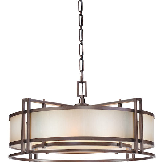 Metropolitan Lighting Underscore 30in 4-Light Pendant | Transitional Cimmaron Bronze | Kitchen Island & Dining Room | Model N6965-1-267B